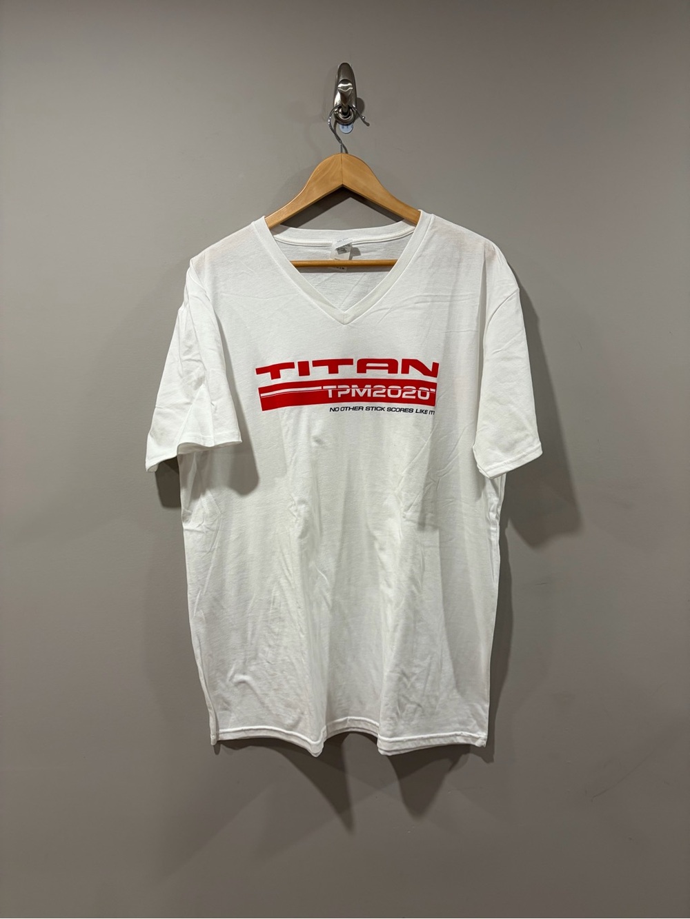 Vintage Titan TPM2020 Hockey T-Shirt – XL – Rare Hockey Stick Promo